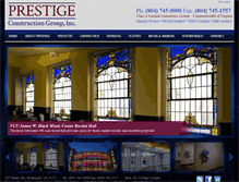 Tablet Screenshot of prestigeconstruction.com